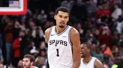 Victor Wembanyama #1 of the San Antonio Spurs.