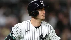 Cody Bellinger #35 of the New York Yankees in action during the game.