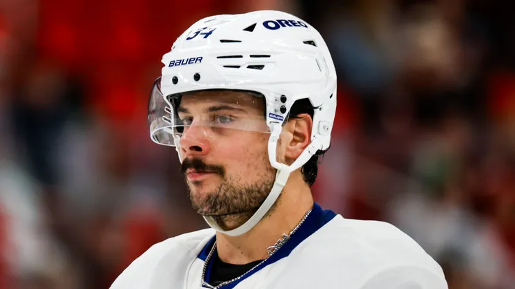 Auston Matthews at the Lenovo Center in Raleigh, North Carolina.