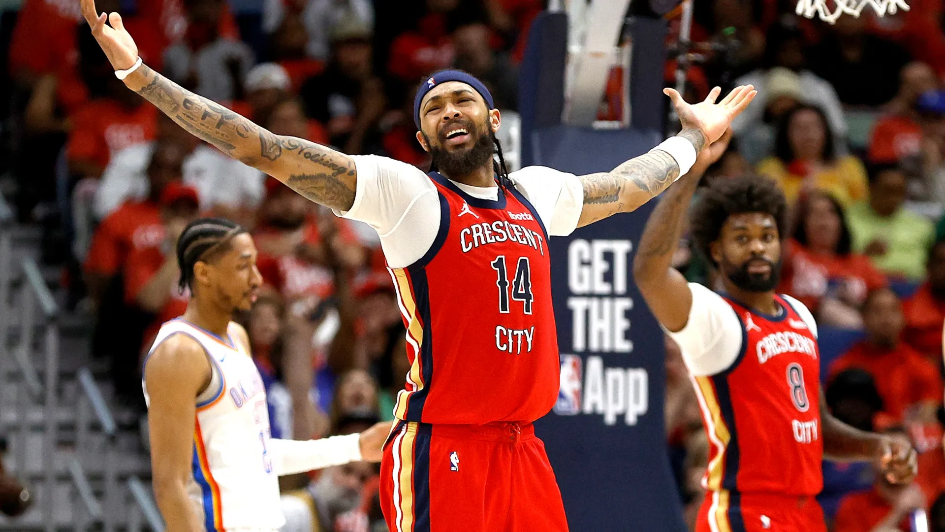 Brandon Ingram #14 of the New Orleans Pelicans in 2024 (Source: Sean Gardner/Getty Images)