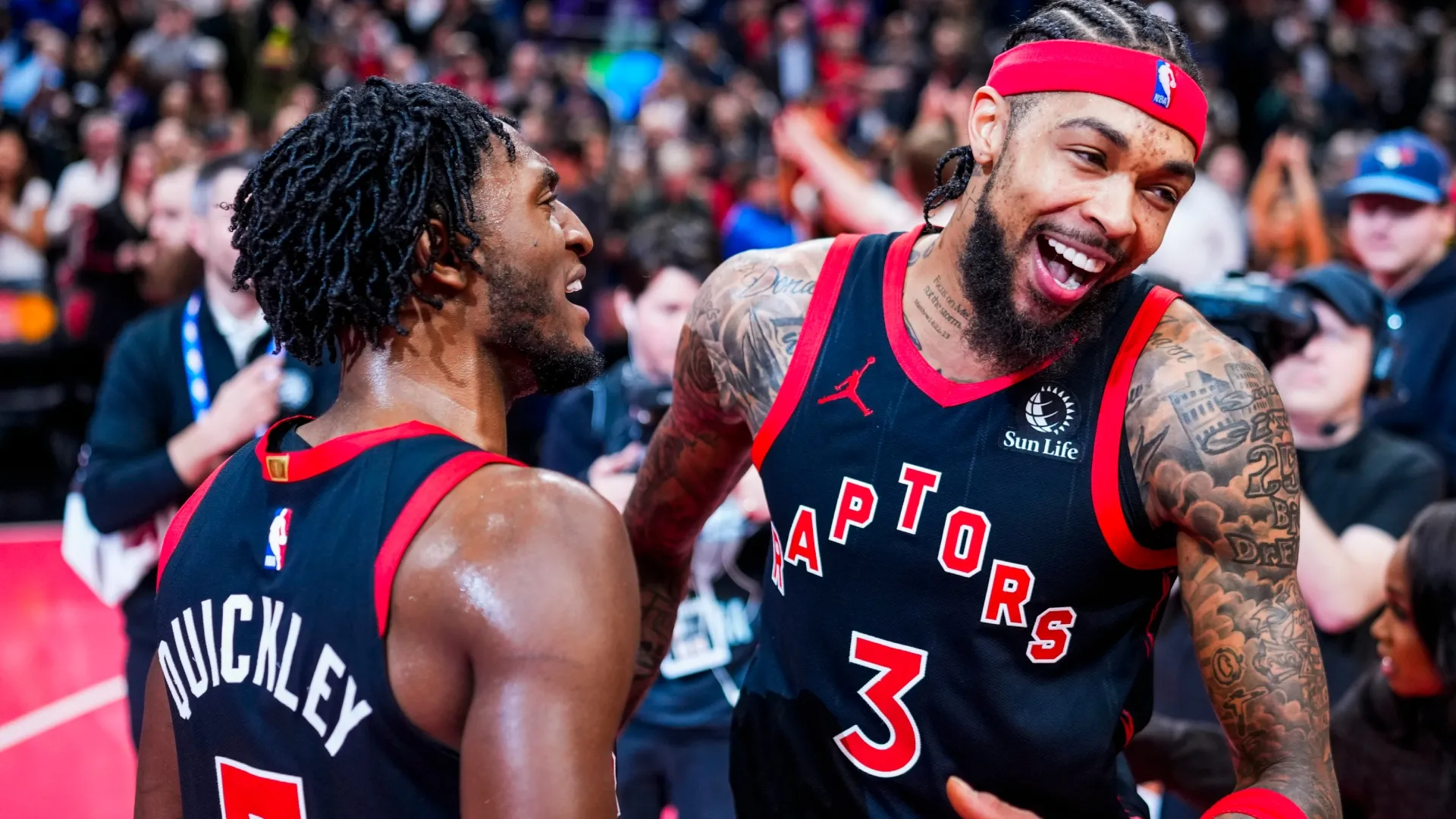 Brandon Ingram #3 of the Toronto Raptors in 2025 (Source: Mark Blinch/Getty Images)