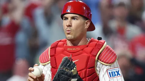J.T. Realmuto #10 of the Philadelphia Phillies