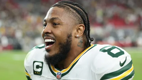 Josh Jacobs #8 of the Green Bay Packers.