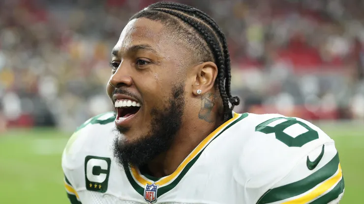 Josh Jacobs #8 of the Green Bay Packers.
