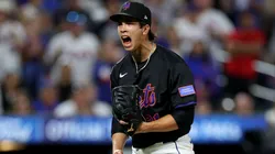 Jonah Tong #21 of the New York Mets.