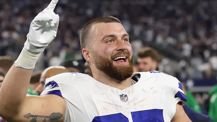 Jake Ferguson #87 of the Dallas Cowboys.