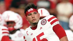 Dylan Raiola at Arrowhead Stadium in Kansas City, Missouri.