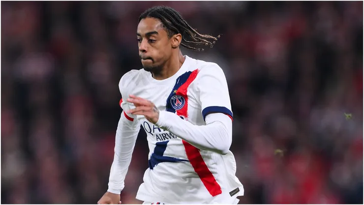 Bradley Barcola of Paris Saint-Germain