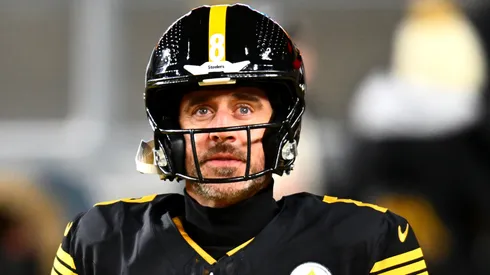 Aaron Rodgers #8 of the Pittsburgh Steelers.