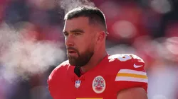 Travis Kelce at Arrowhead Stadium in Kansas City, Missouri.