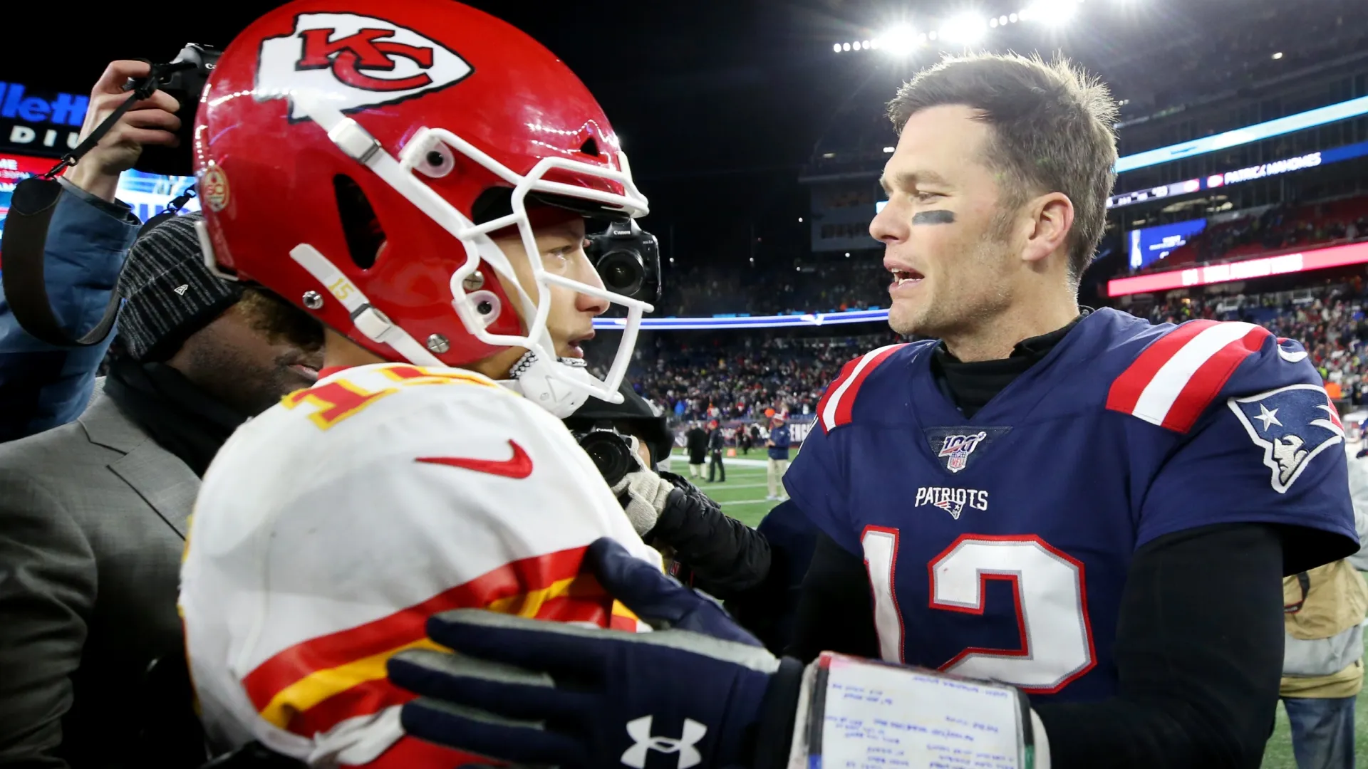 Patrick Mahomes and Tom Brady