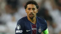 Marquinhos of Paris Saint-Germain in action during the UEFA Super Cup 2025 match.