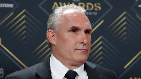 Craig Berube at Mandalay Bay Events Center in Las Vegas, Nevada.