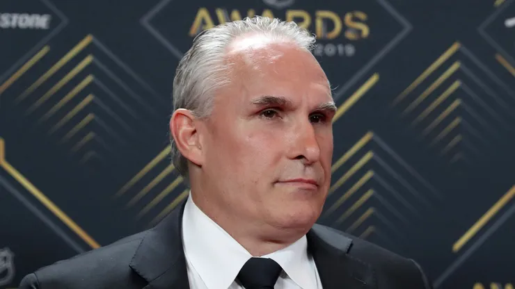 Craig Berube at Mandalay Bay Events Center in Las Vegas, Nevada.