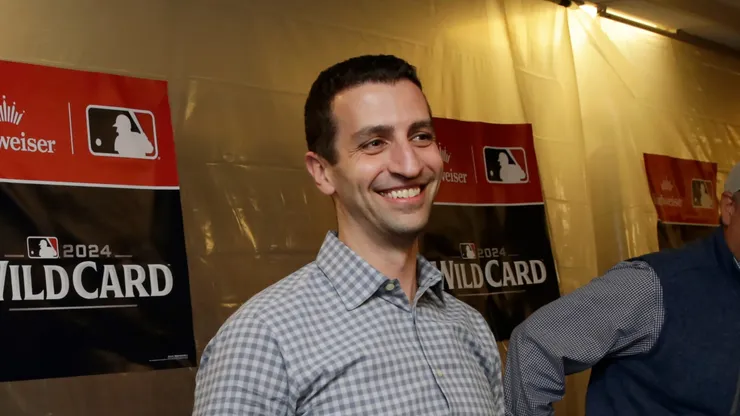 David Stearns of the New York Mets at American Family Field