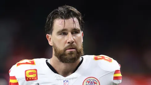 Travis Kelce tight end of the Kansas City Chiefs