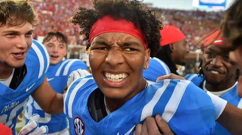 Trinidad Chambliss #6 of the Mississippi Rebels.