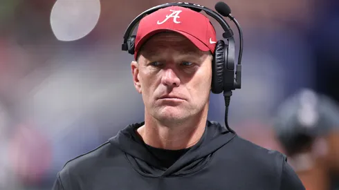 Head coach Kalen Deboer of the Alabama Crimson Tide.