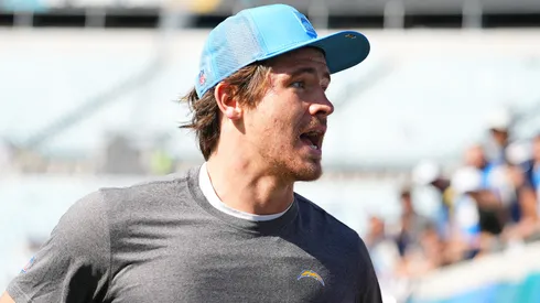 Justin Herbert #10 of the Los Angeles Chargers.