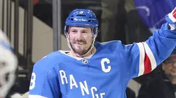 J.T. Miller celebrates a goal for the NY Rangers