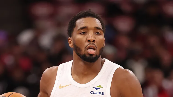 Donovan Mitchell #45 of the Cleveland Cavaliers.