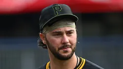 Paul Skenes at PNC Park in Pittsburgh, Pennsylvania.