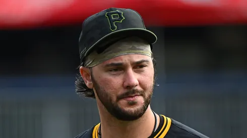 Paul Skenes at PNC Park in Pittsburgh, Pennsylvania.