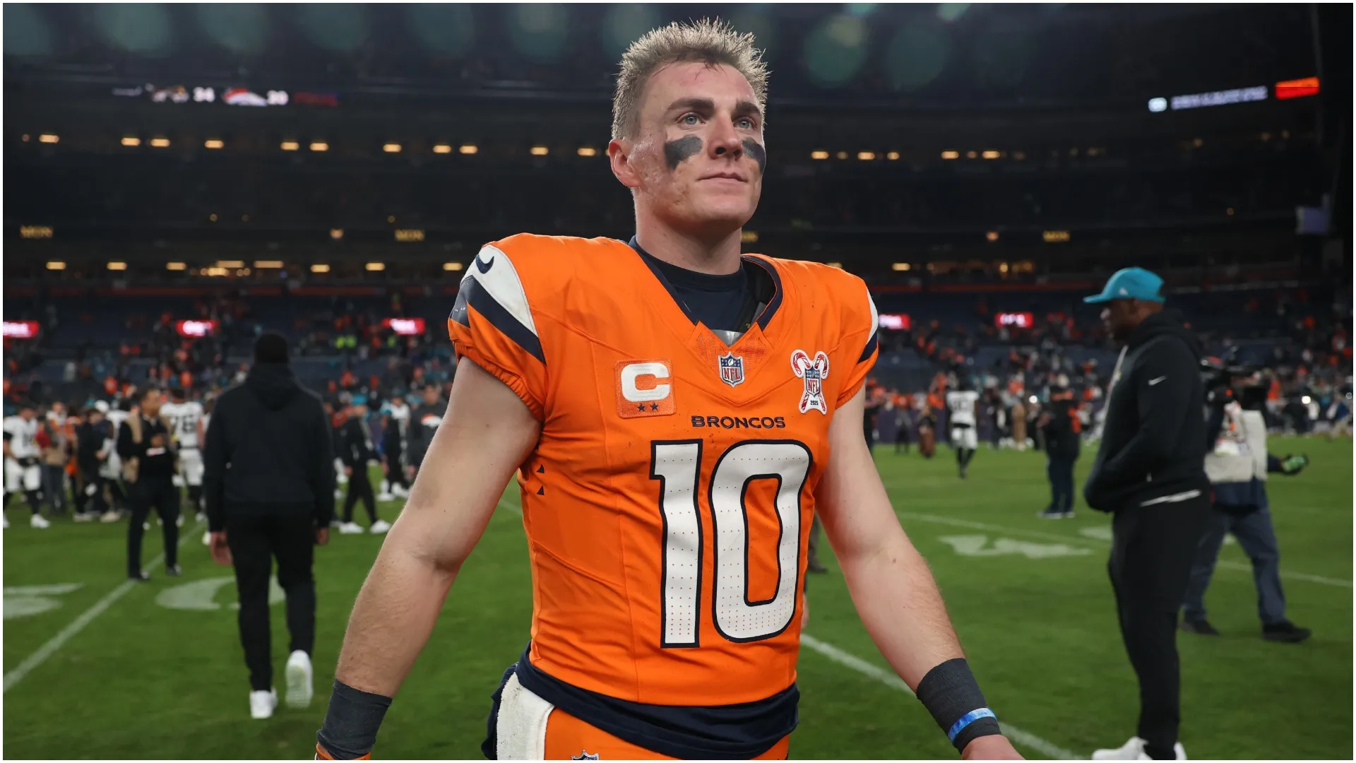 Bo Nix of the Denver Broncos – Matthew Stockman/Getty Images