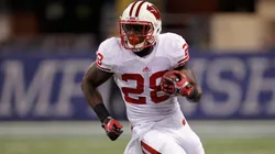 Montee Ball #28 of the Wisconsin Badgers in 2011