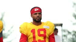 Chris Oladokun during Kansas City Chiefs Training Camp