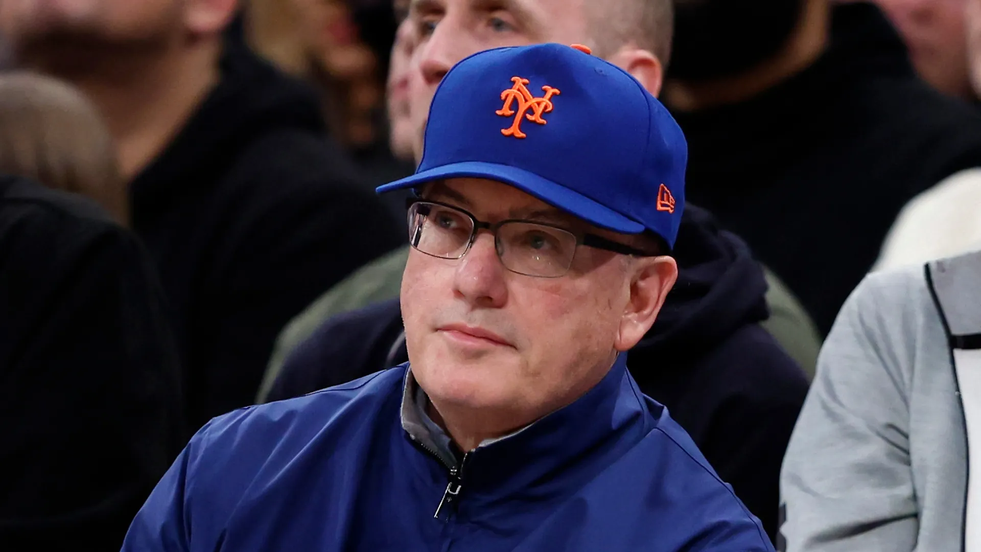 Steve Cohen looking during a game