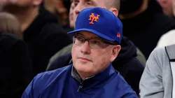 NY Mets owner Steve Cohen attends an NBA game at Madison Square Garden.