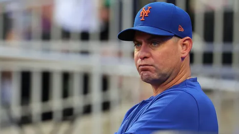 Manager Carlos Mendoza #64 of the New York Mets.