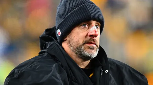 Aaron Rodgers #8 of the Pittsburgh Steelers.