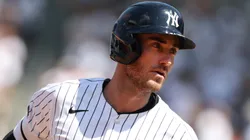 Cody Bellinger #35 of the Yankees rounds the bases.