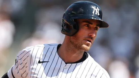 Cody Bellinger #35 of the New York Yankees rounds the bases.