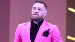 Conor McGregor speaks onstage during the 2021 MTV Video Music Awards.