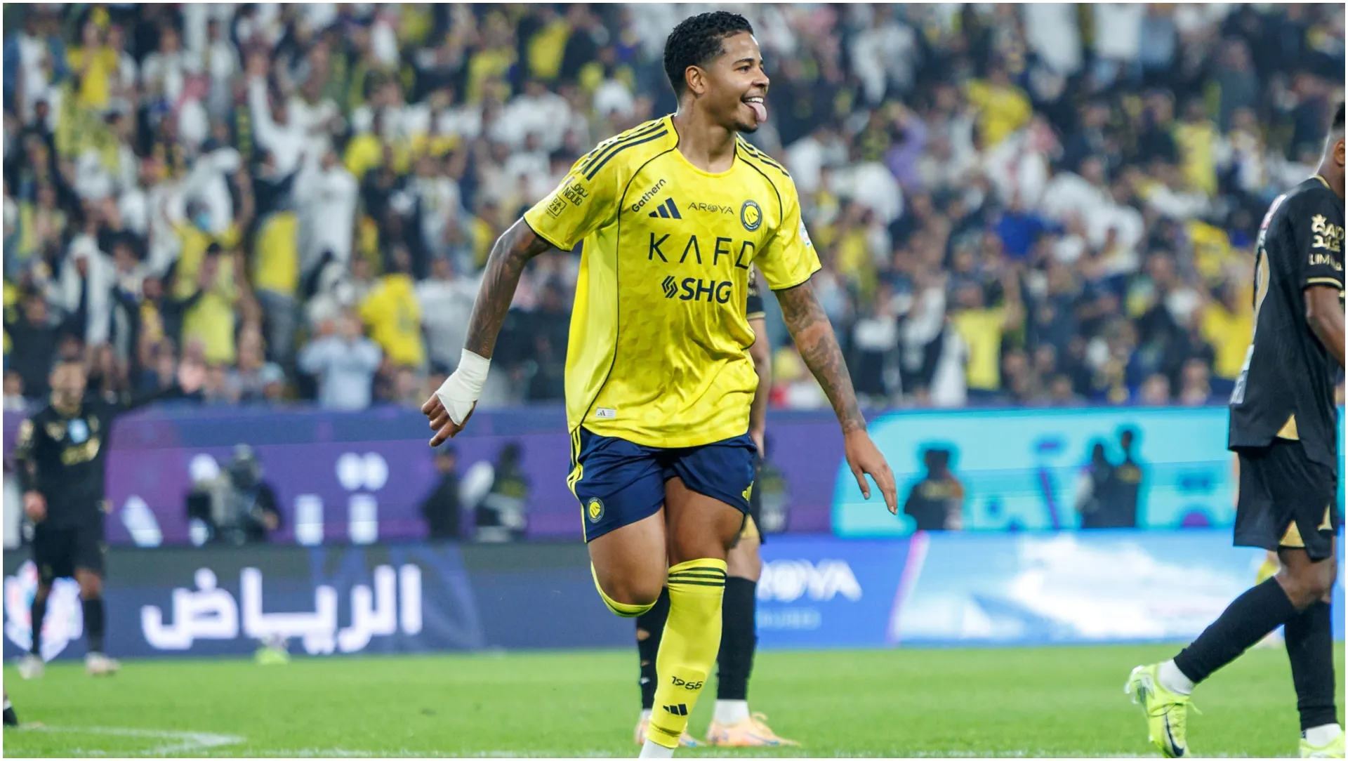 Wesley of team Al-Nassr – Abdullah Ahmed/Getty Images
