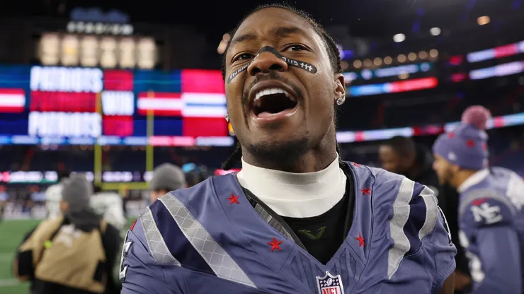 Stefon Diggs #8 of the New England Patriots.
