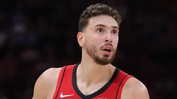 Alperen Sengun during a game with the Houston Rockets.