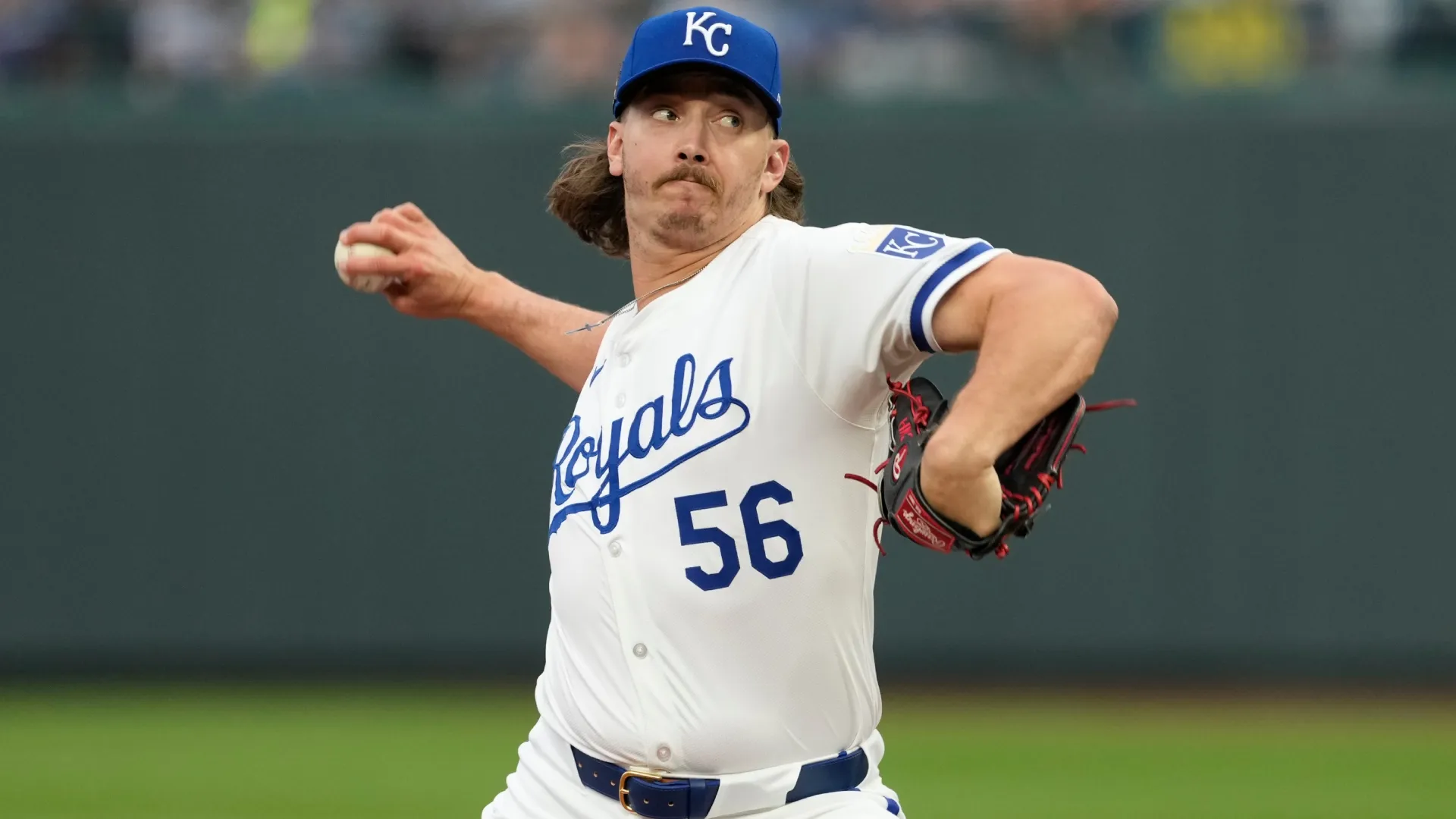 Hunter Harvey #56 of the Kansas City Royals