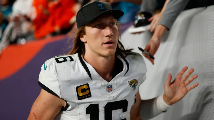 Trevor Lawrence #16 of the Jacksonville Jaguars.