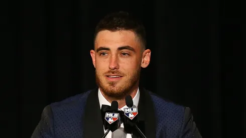 Cody Bellinger during the 2020 97th annual New York Baseball Writers' Dinner