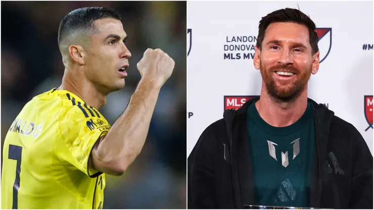 Cristiano Ronaldo of Al Nassr and Lionel Messi of Inter Miami.