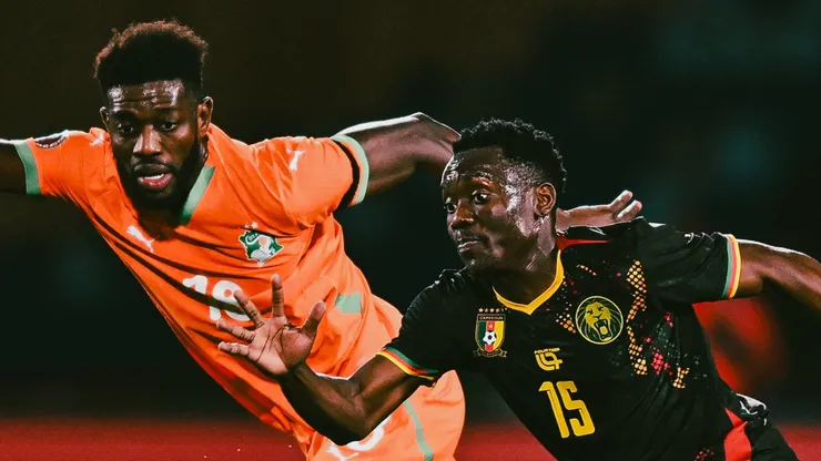 Ibrahim Sangare of Ivory Coast and Arthur Avom of Cameroon.