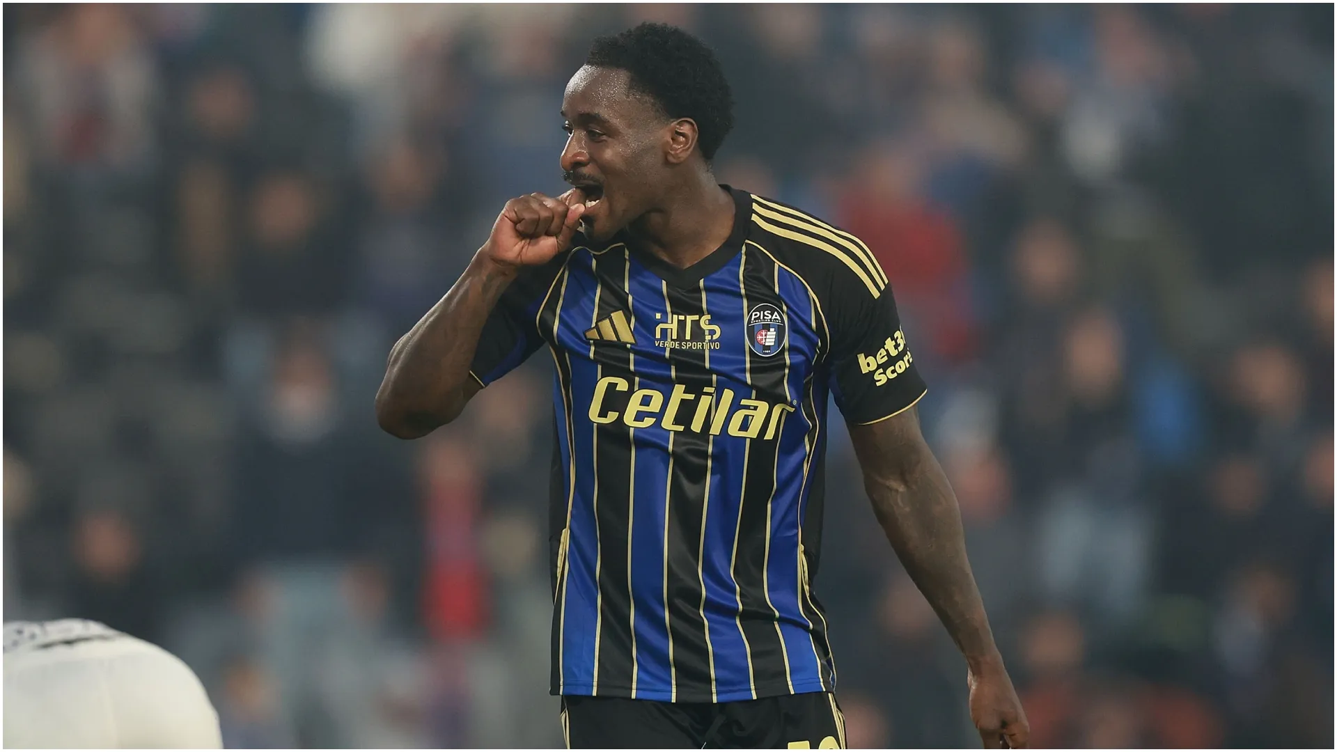 M’Bala Nzola of Angola in a game with Pisa Sporting Club – Gabriele Maltinti/Getty Images