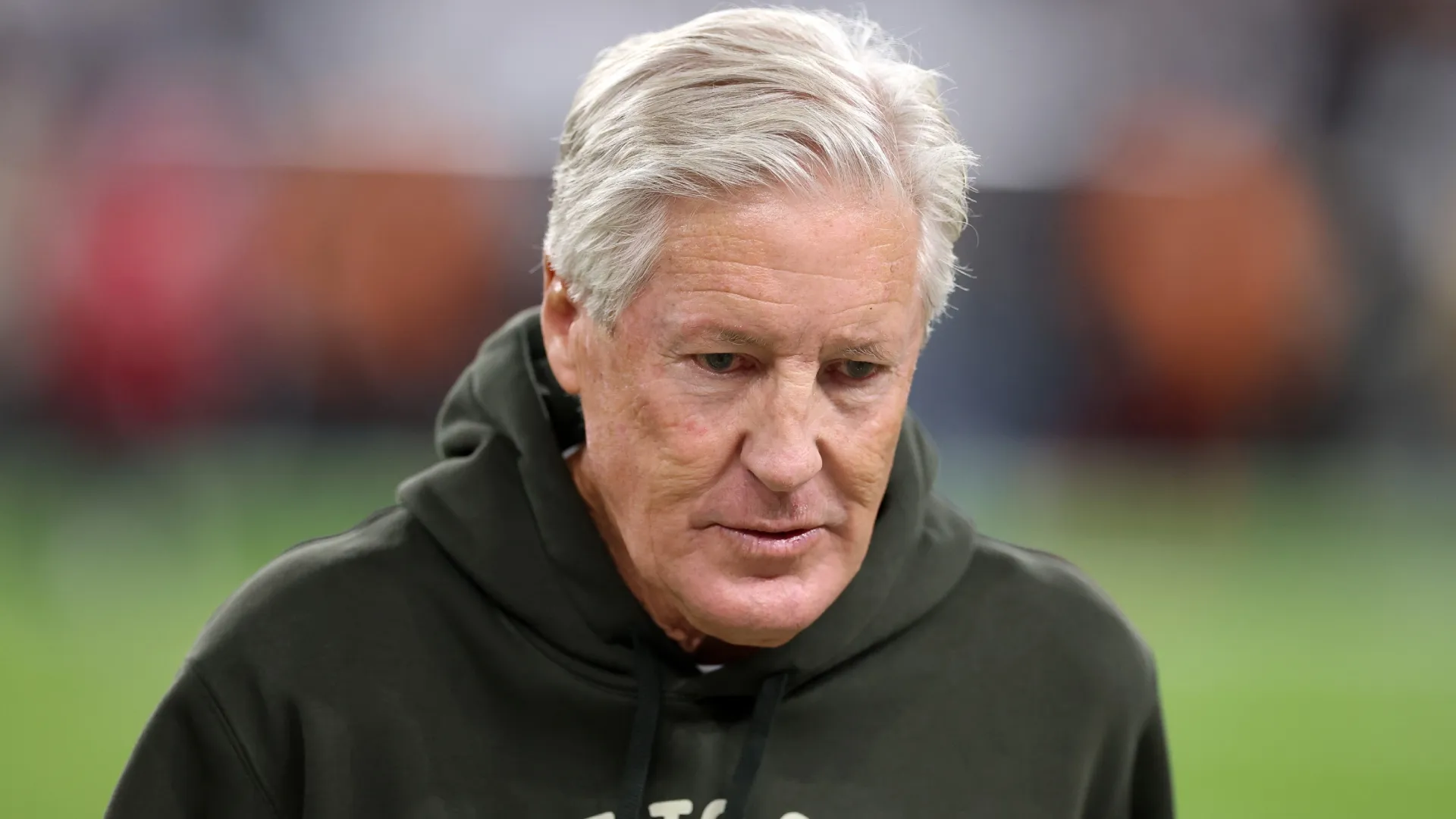 Head coach Pete Carroll of the Las Vegas Raiders