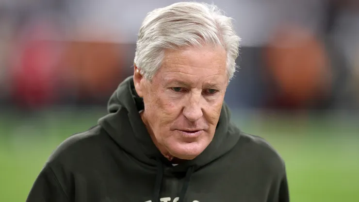 Head coach Pete Carroll of the Las Vegas Raiders