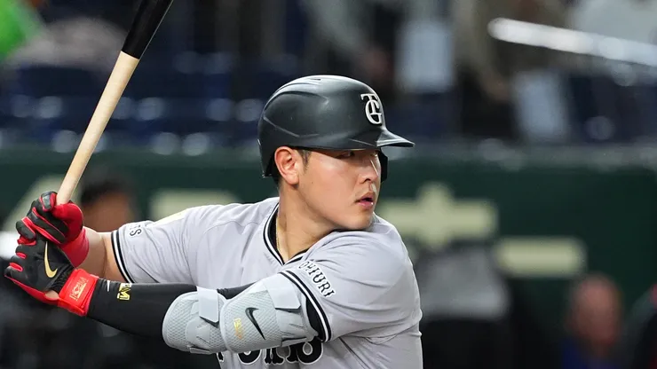 Kazuma Okamoto during a Yomiuri Giants match.