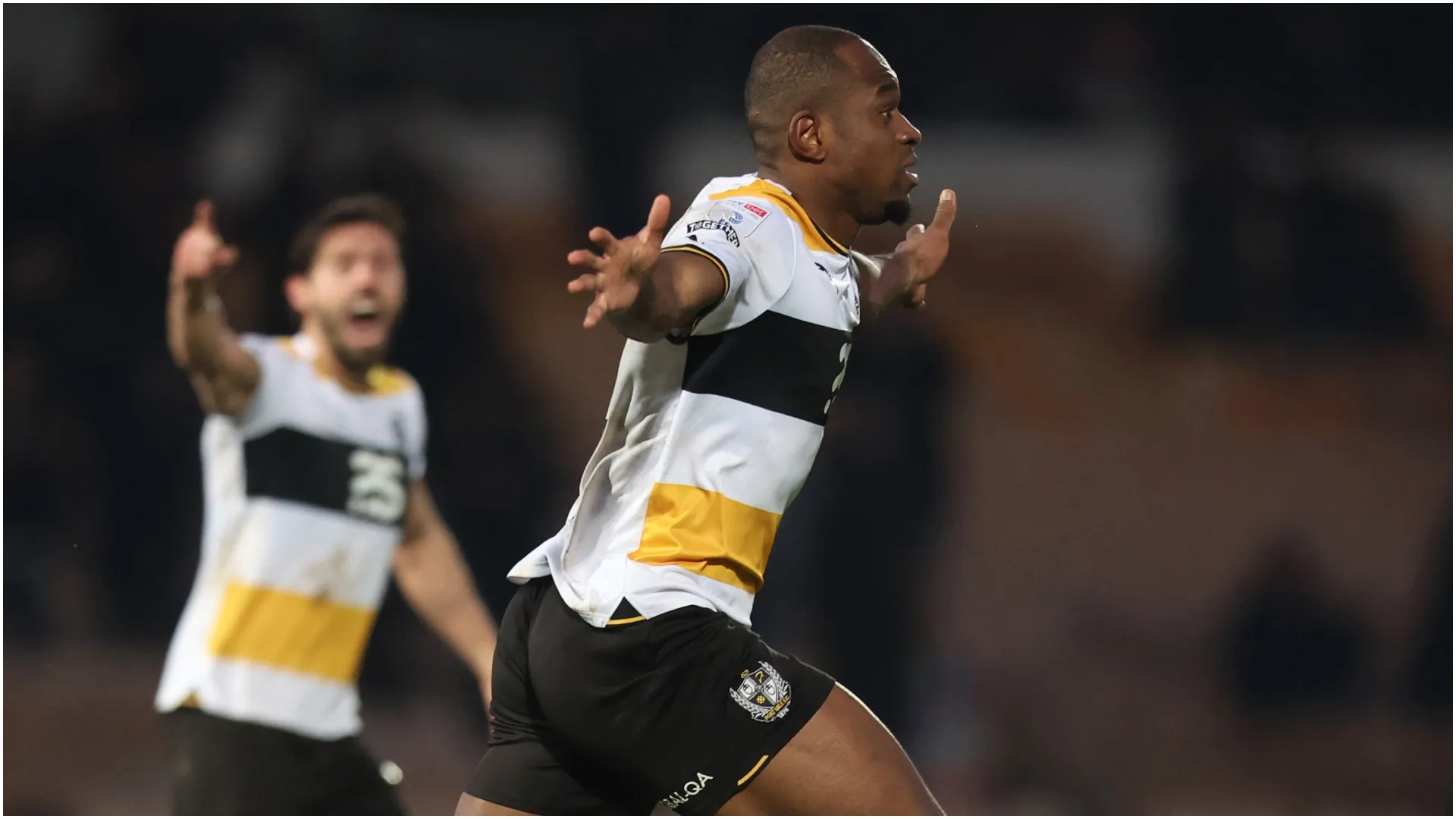 Uche Ikpeazu of Uganda in a game with Port Vale – Nathan Stirk/Getty Images